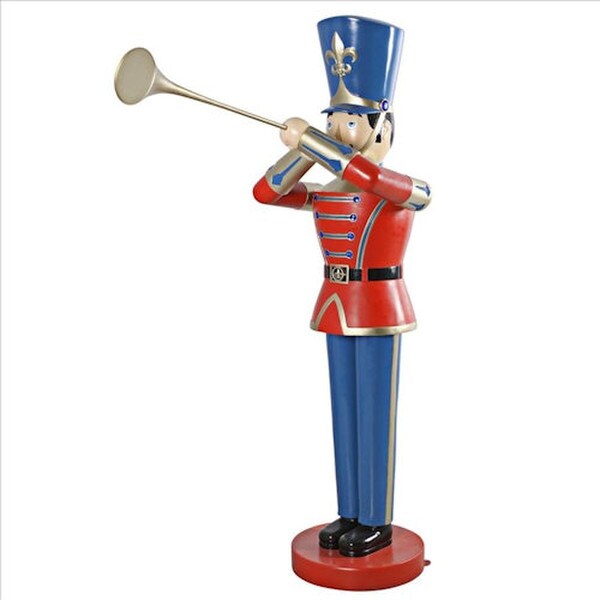 Nutcracker Trumpeting Soldier Statue Outdoor Display Christmas Sculptures